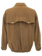 Logo Emblem Patch Blouson Brown