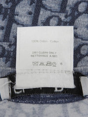 Trotter Pattern Half Sleeve Top in Navy/White