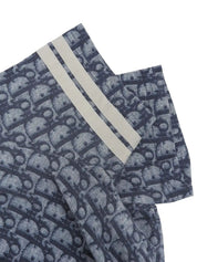 Trotter Pattern Half Sleeve Top in Navy/White