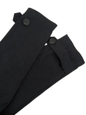 Monogram Pattern Short Trench Coat in Black