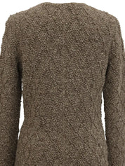 1993年製　CCマークボタンウールコート　アイボリー/マルチ