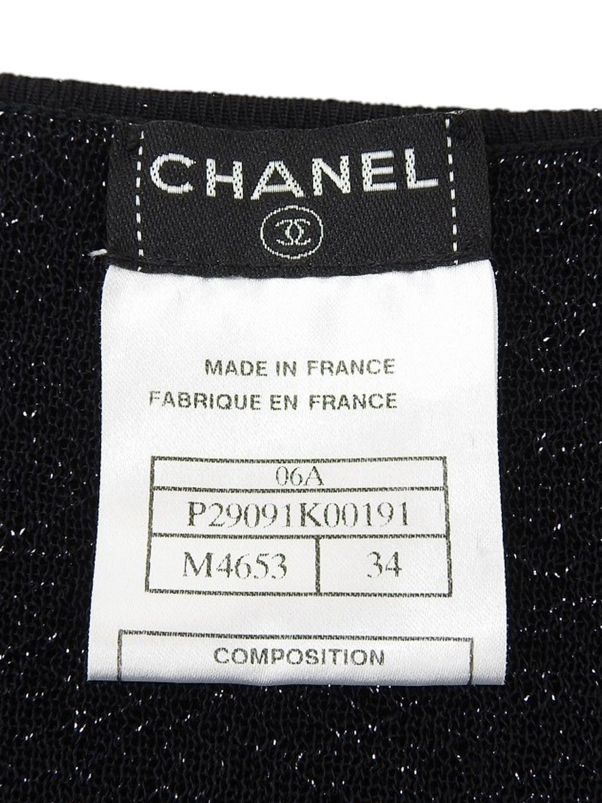 2006 Logo Button Knit Set in Black