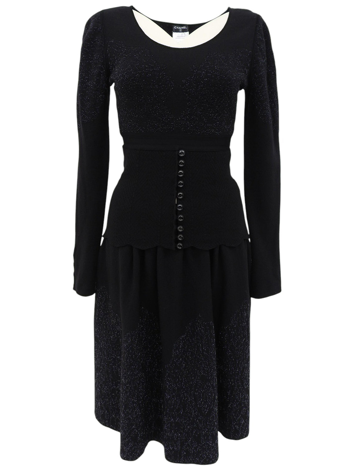 2006 Logo Button Knit Set in Black