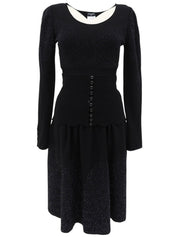 2006 Logo Button Knit Set in Black