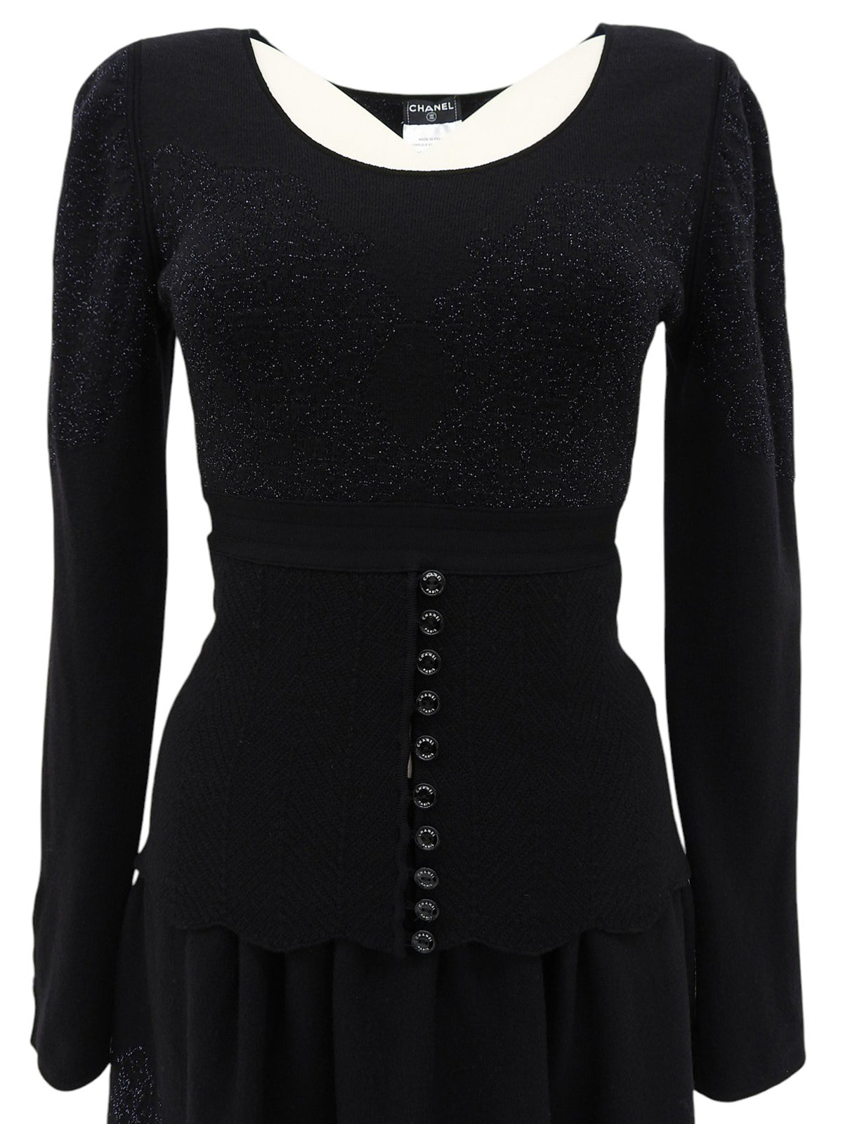 2006 Logo Button Knit Set in Black