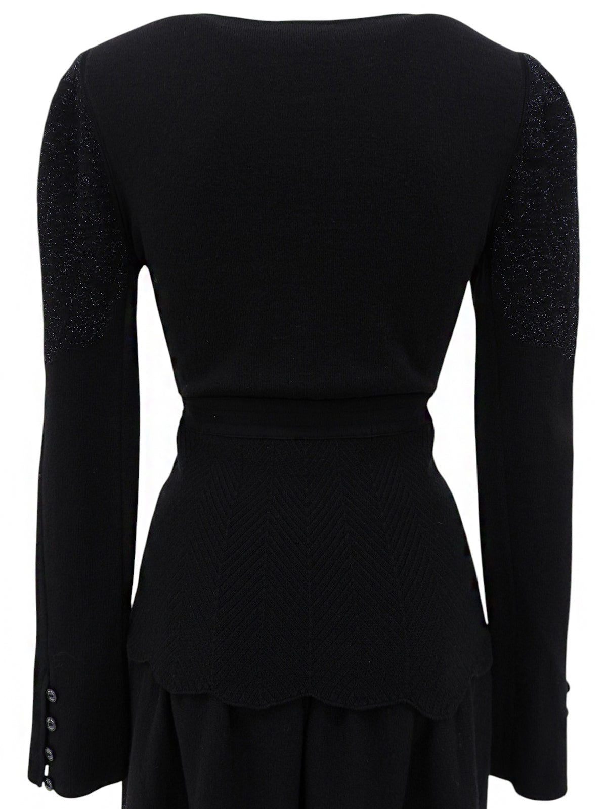 2006 Logo Button Knit Set in Black