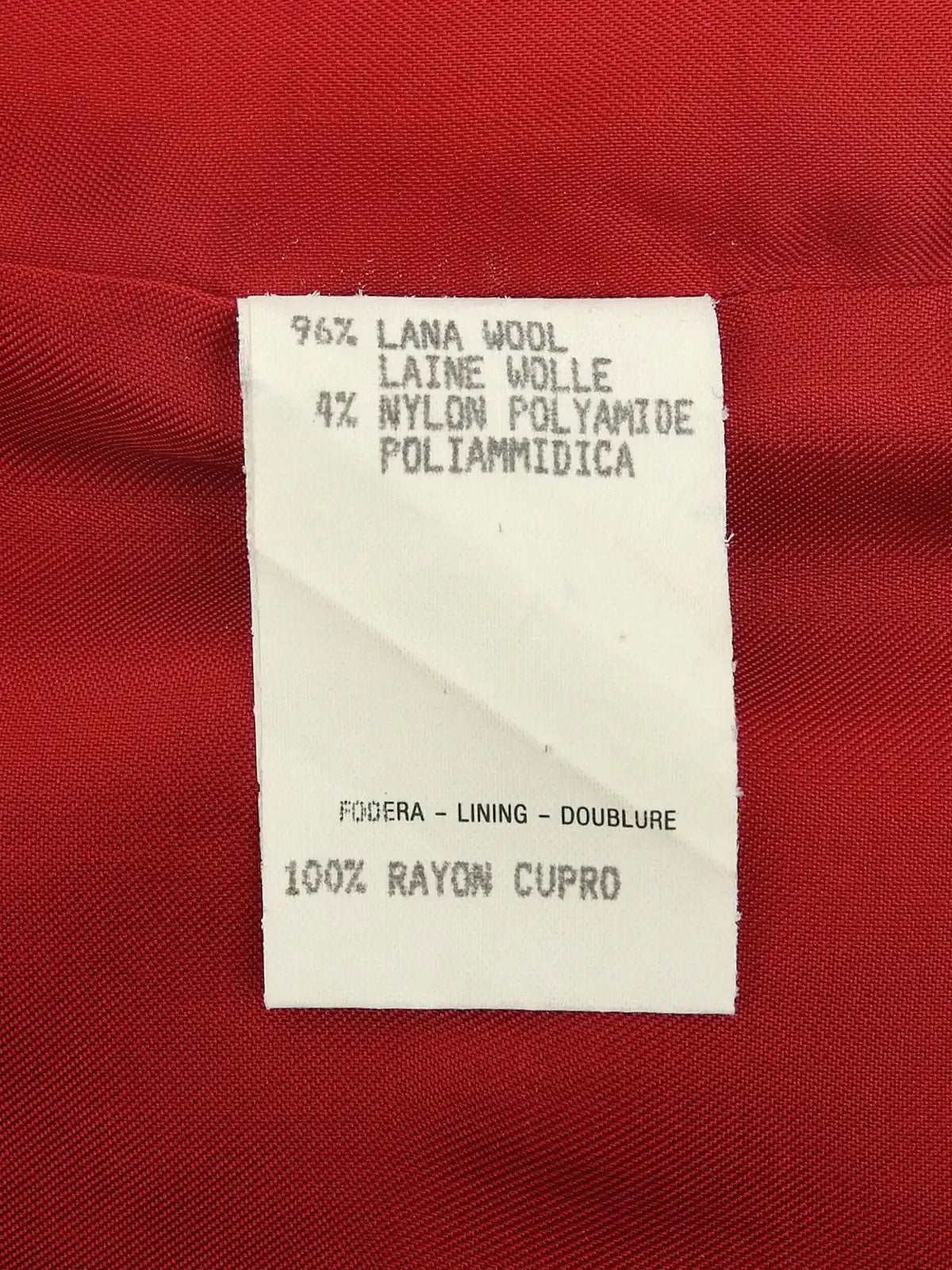 Logo Button Tapered Pants Red
