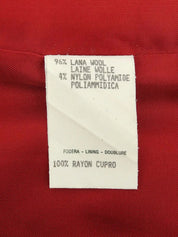 Logo Button Tapered Pants Red