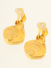 1997年製　ダイヤモチーフCCマークイヤリング　ゴールド