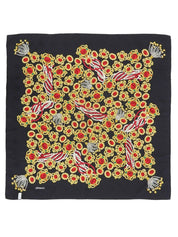 グリポワジュエリーパターンスカーフ ブラック/マルチ