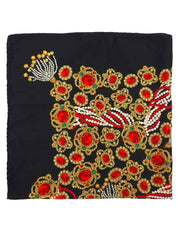 グリポワジュエリーパターンスカーフ ブラック/マルチ