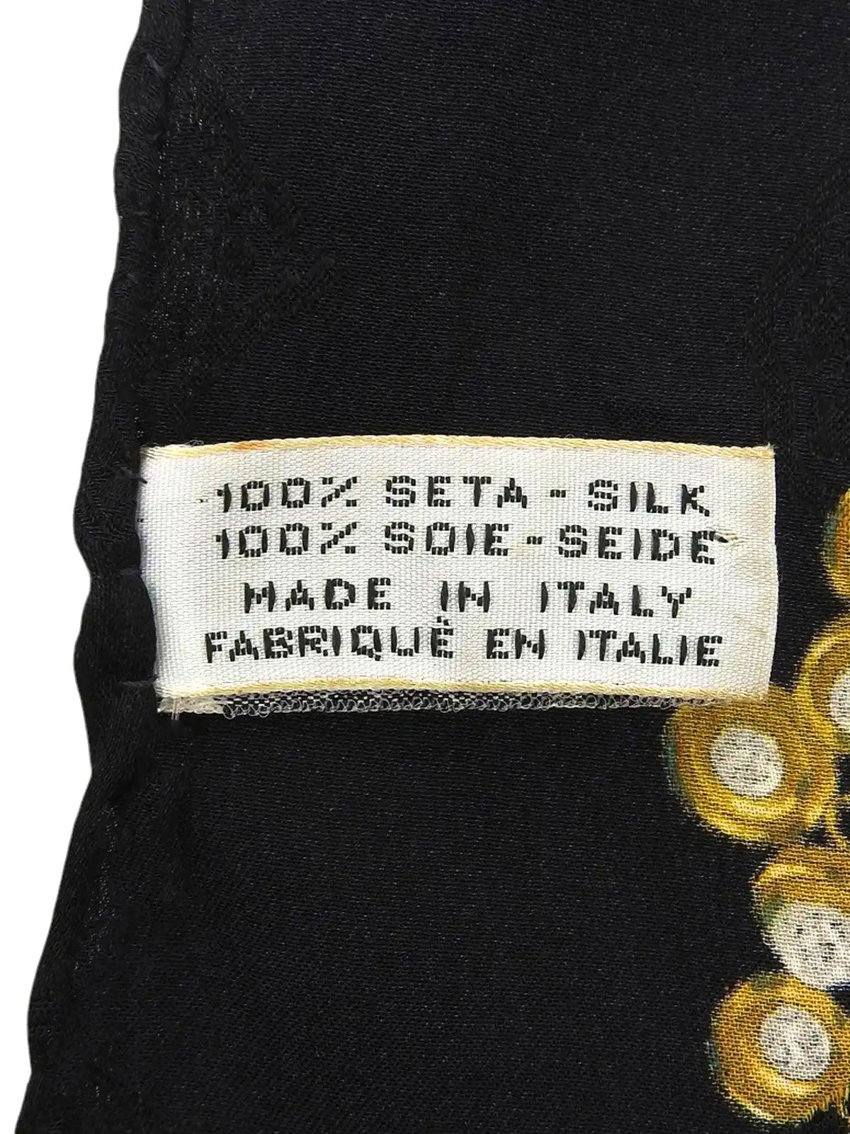 グリポワジュエリーパターンスカーフ ブラック/マルチ