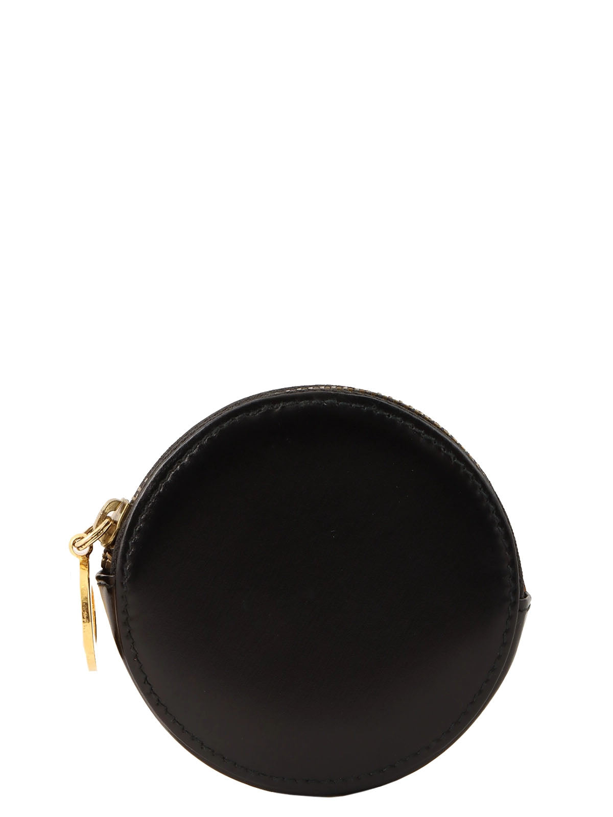 黑色圆形硬币盒，带标志牌