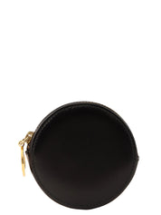 ロゴプレートラウンドコインケース ブラック