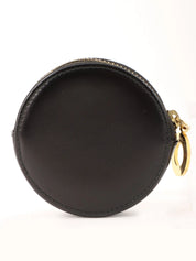 黑色圆形硬币盒，带标志牌