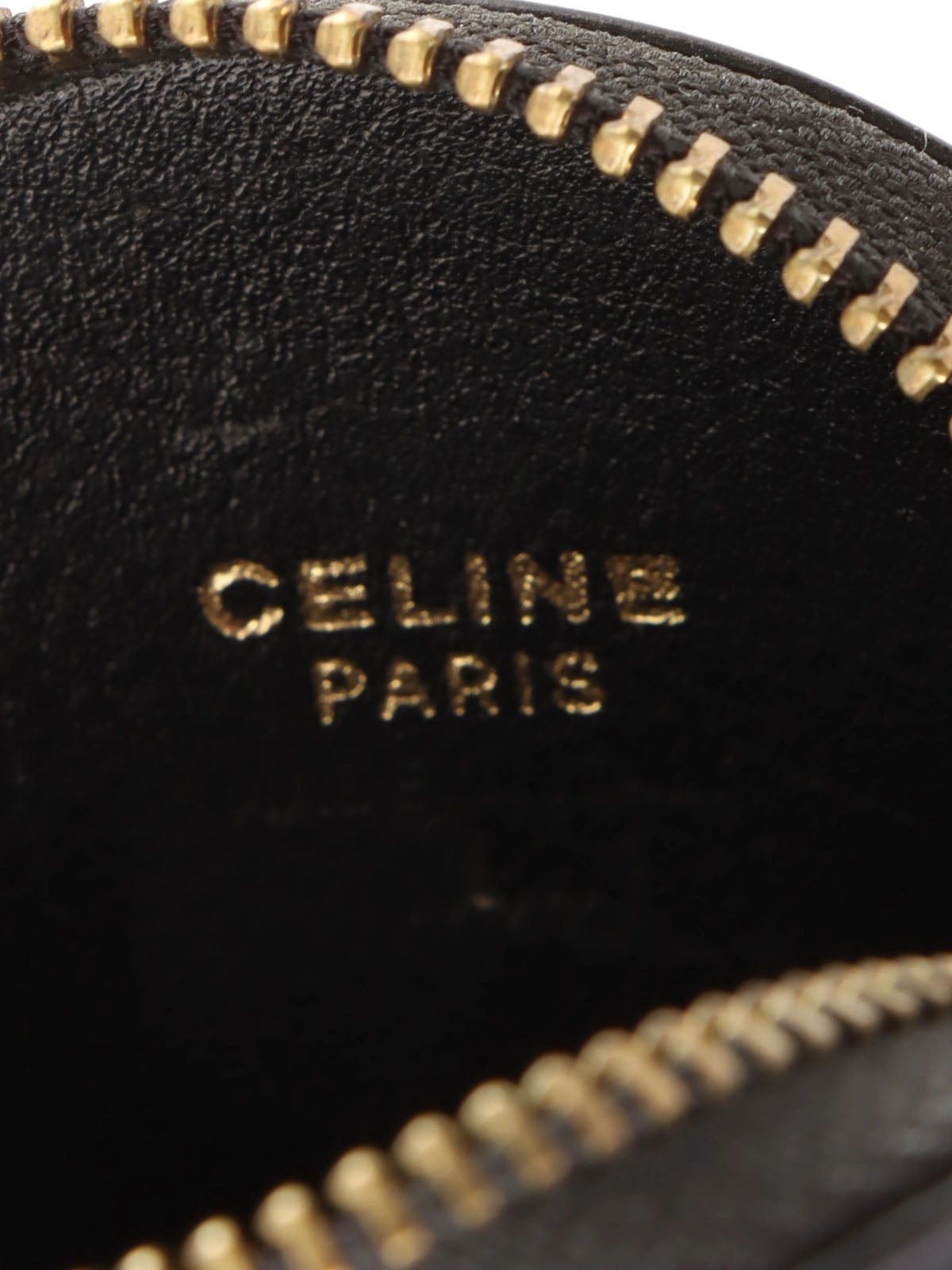 ロゴプレートラウンドコインケース ブラック