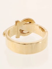 Gancini scarf ring in gold