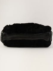 2007年頃 ファーCCマークチャームチェーンショルダーバッグ ブラック