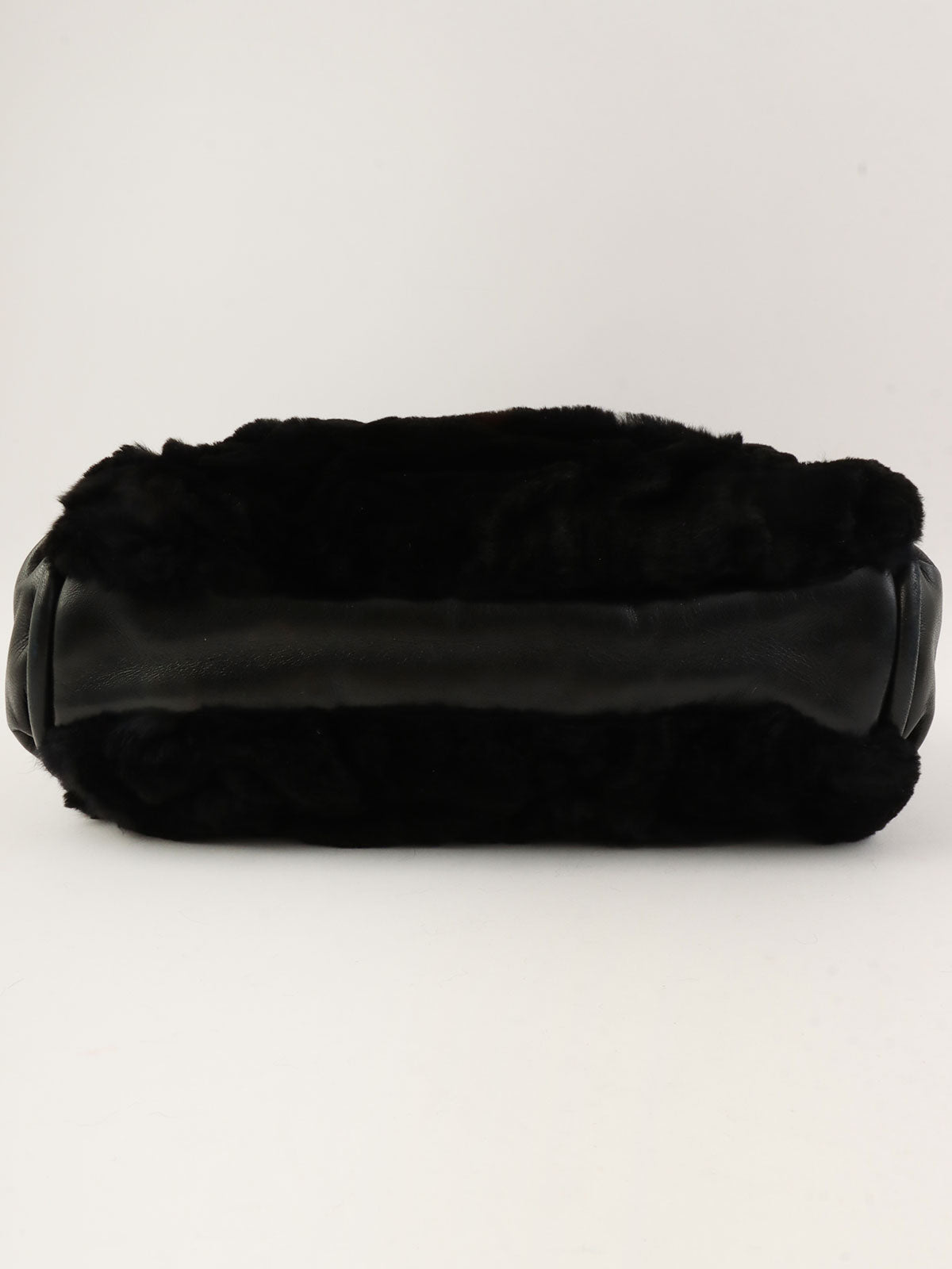 2007年頃 ファーCCマークチャームチェーンショルダーバッグ ブラック