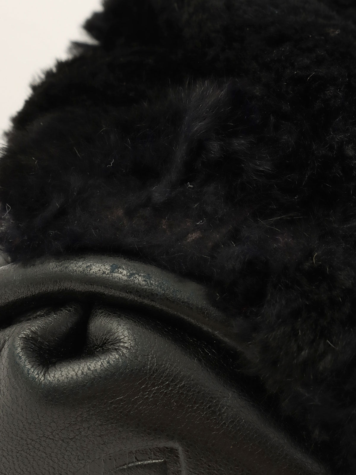 2007年頃 ファーCCマークチャームチェーンショルダーバッグ ブラック