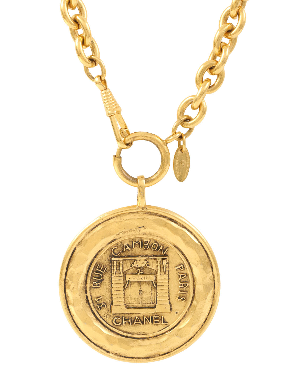 ラウンドカンボンネックレス ゴールド