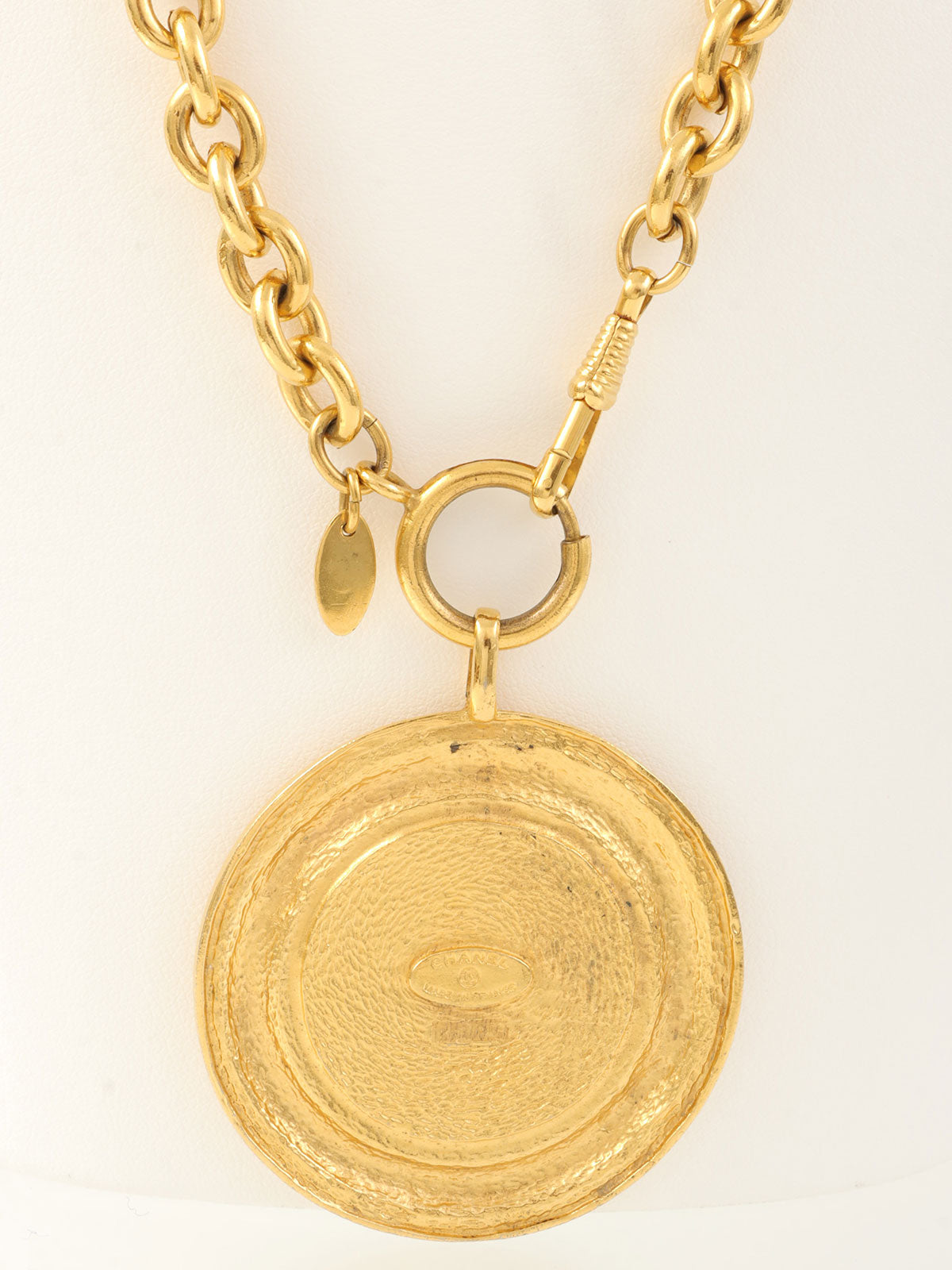 ラウンドカンボンネックレス ゴールド