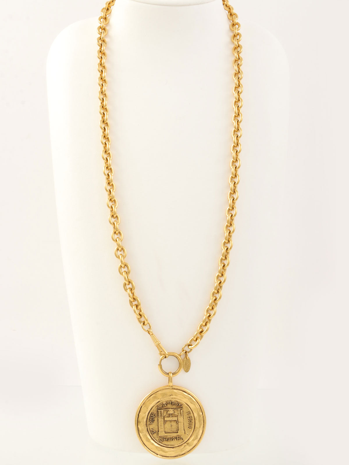 ラウンドカンボンネックレス ゴールド