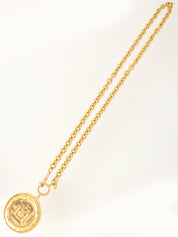 ラウンドカンボンネックレス ゴールド