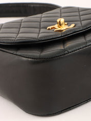1992 CC Turnlock Handbag Black