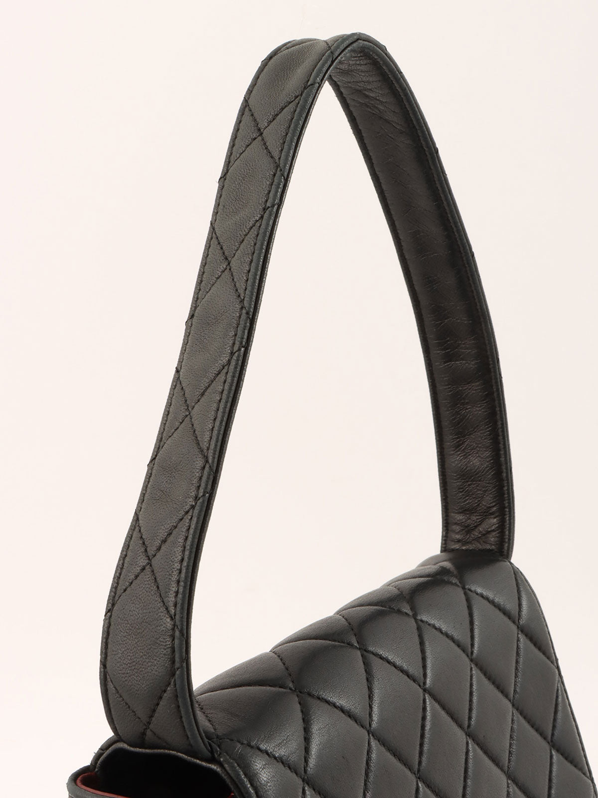 1992 CC Turnlock Handbag Black