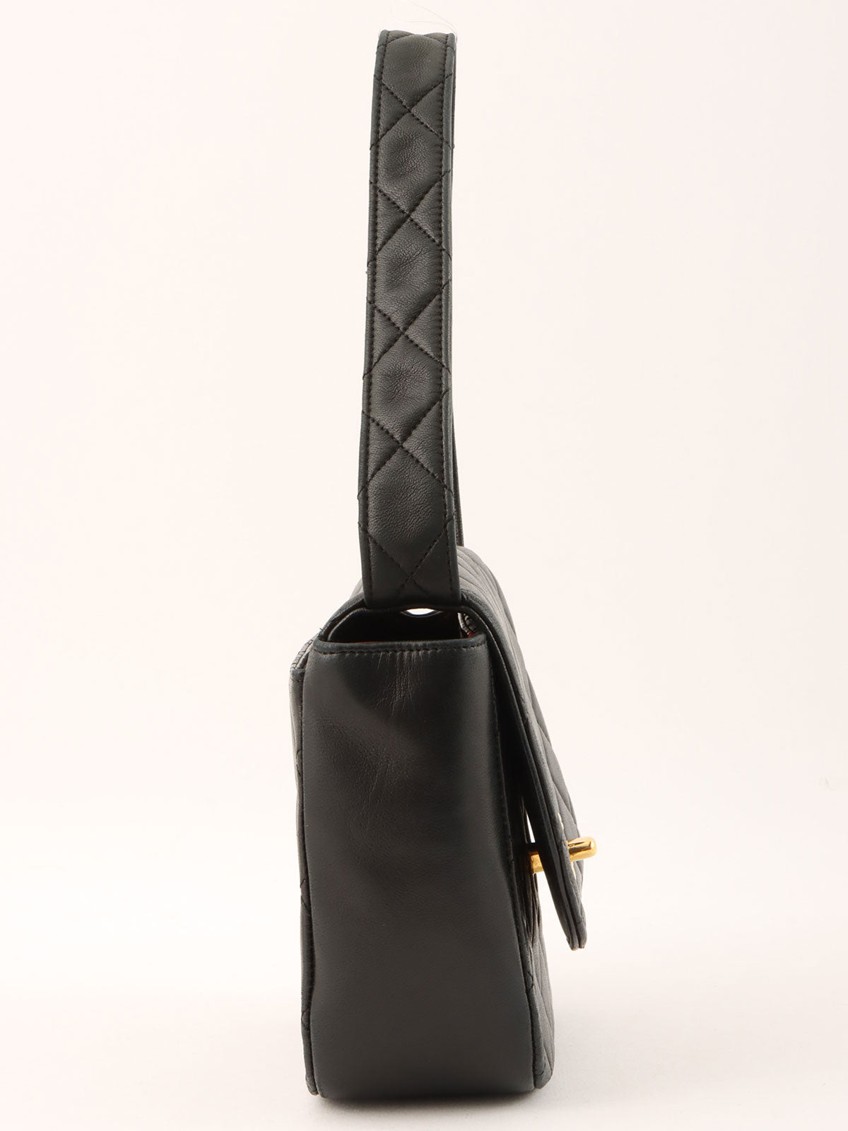 1992 CC Turnlock Handbag Black