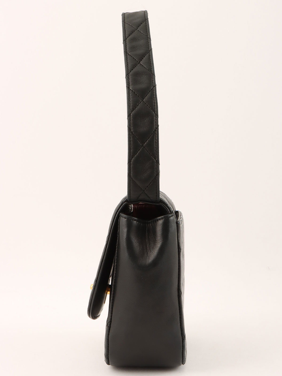 1992 CC Turnlock Handbag Black