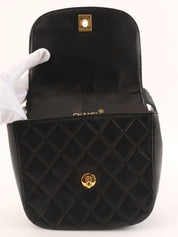 1992 CC Turnlock Handbag Black