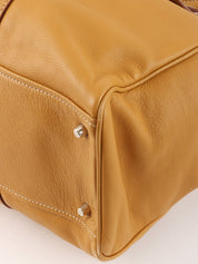 Logo Plate Tote Bag Mustard