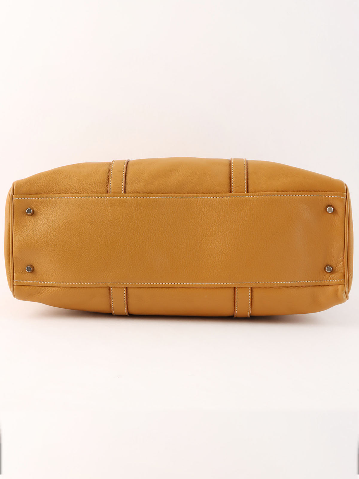 Logo Plate Tote Bag Mustard