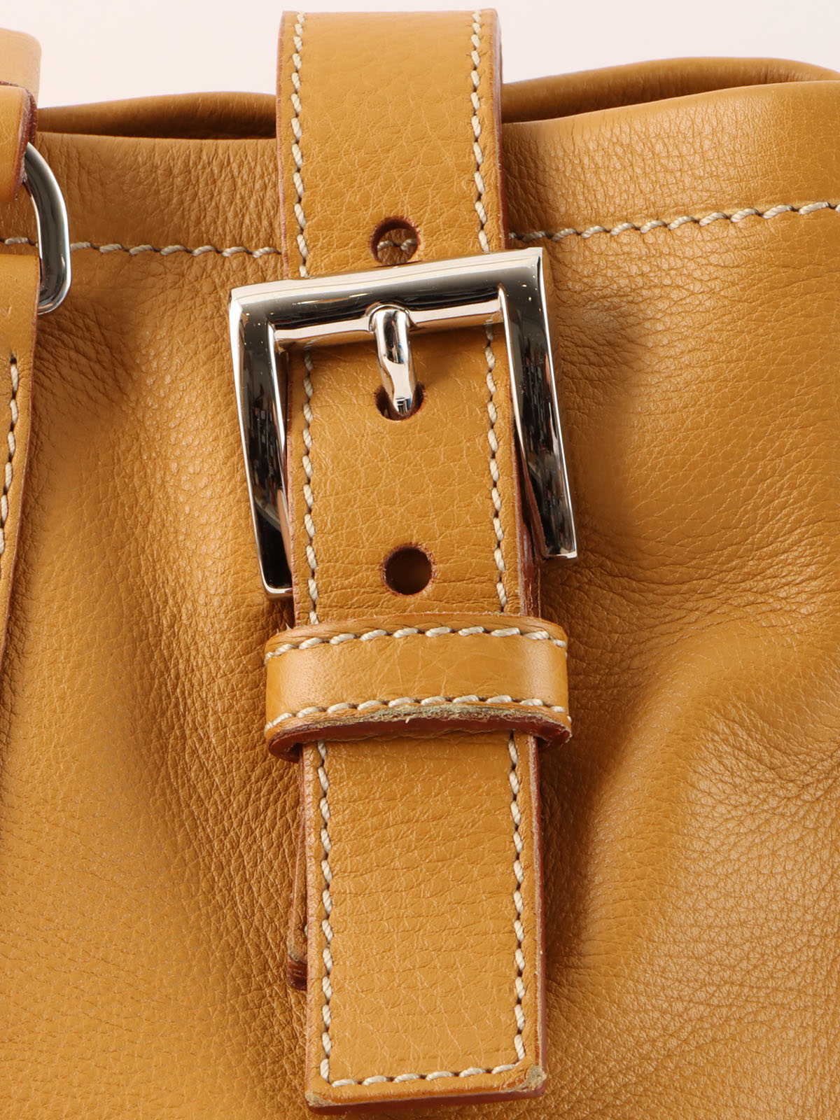 Logo Plate Tote Bag Mustard