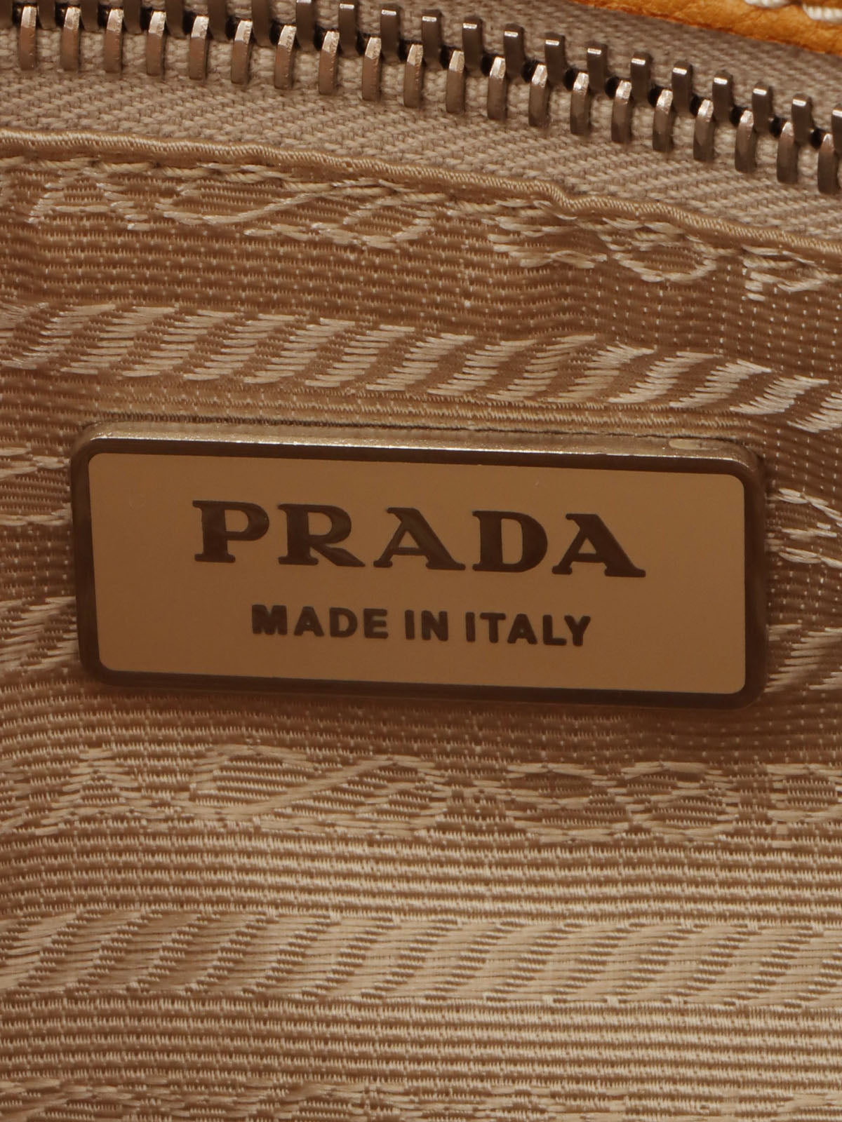 Logo Plate Tote Bag Mustard