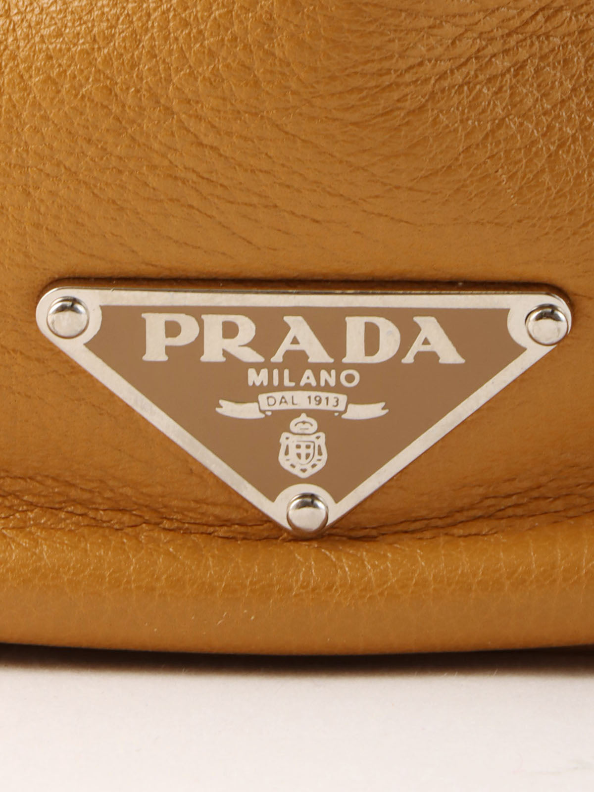 Logo Plate Tote Bag Mustard
