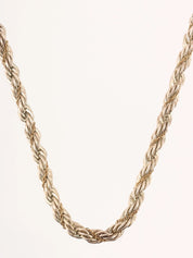 18K925ツイストロープチェーンネックレス シルバー/ゴールド