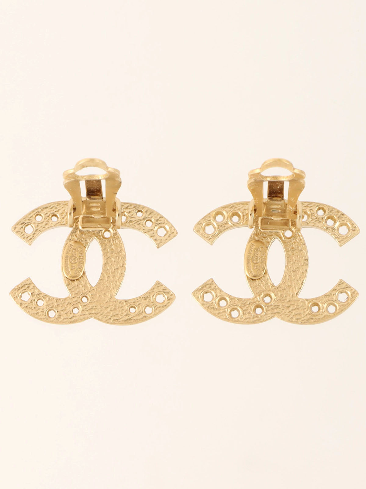 2003年製 スターパンチングCCマークイヤリング ゴールド