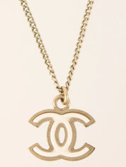 2009 CC Mark Necklace White/Gold