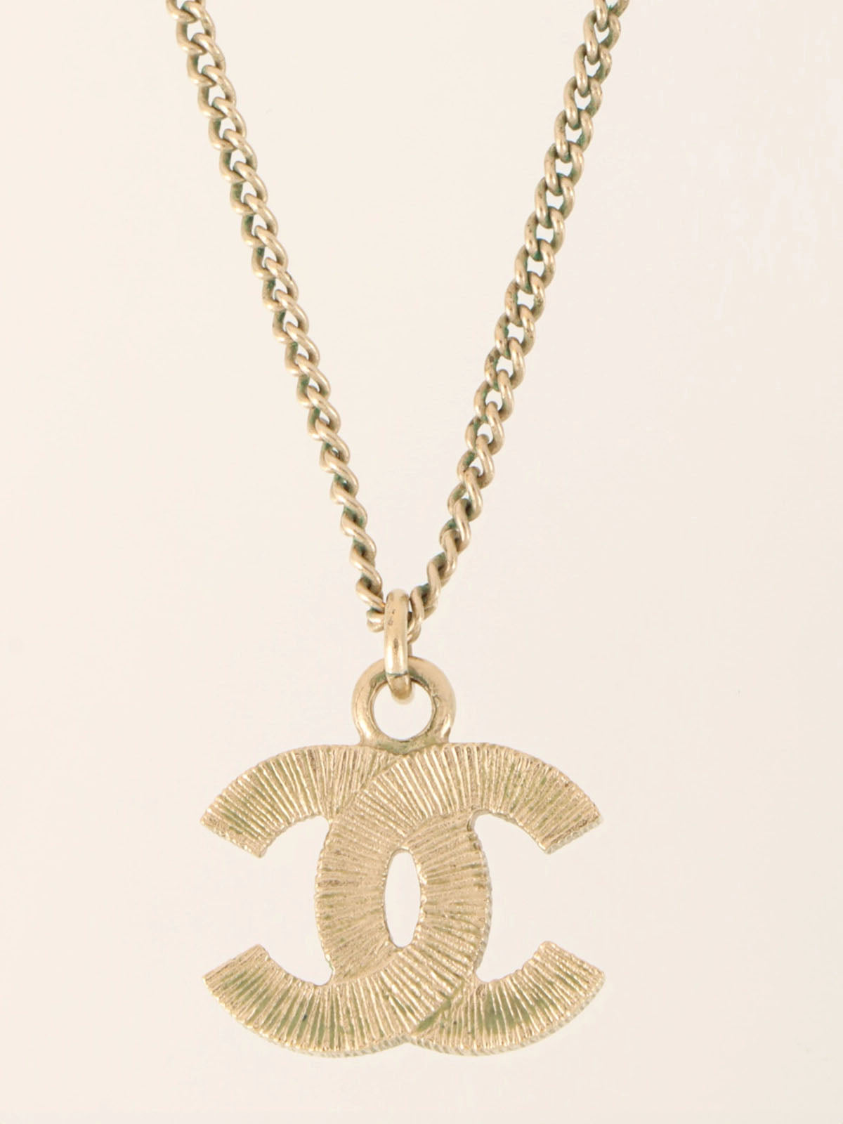 2009 CC Mark Necklace White/Gold