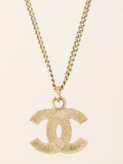 2009 CC Mark Necklace White/Gold