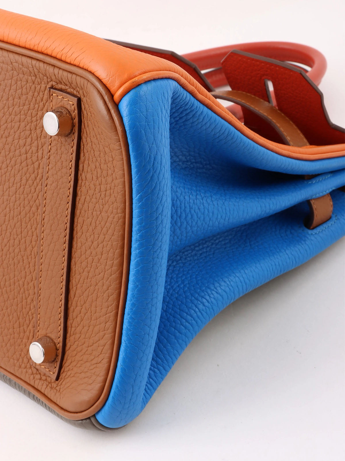 2012 Birkin Harlequin 30 Orange/Blue/Gray