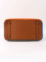 2012 Birkin Harlequin 30 Orange/Blue/Gray