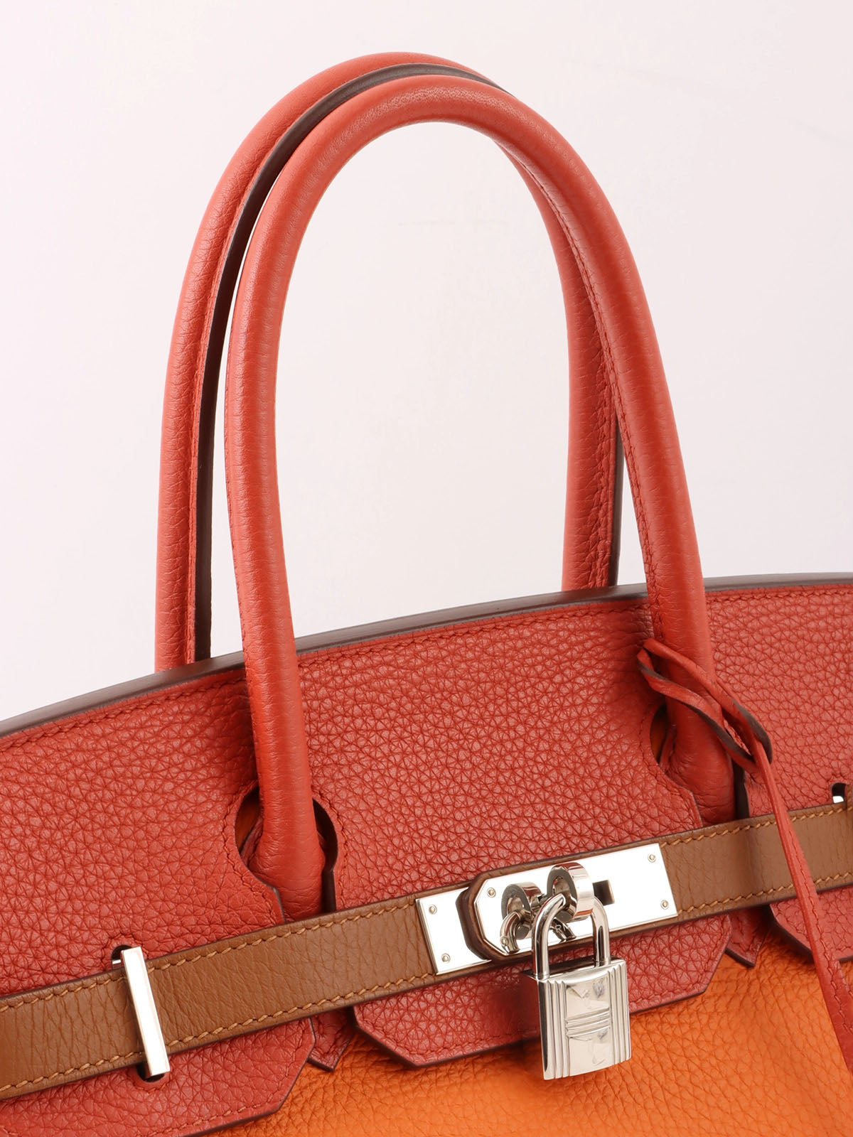 2012 Birkin Harlequin 30 Orange/Blue/Gray