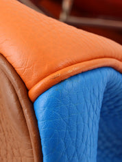2012 Birkin Harlequin 30 Orange/Blue/Gray
