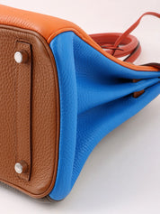 2012 Birkin Harlequin 30 Orange/Blue/Gray