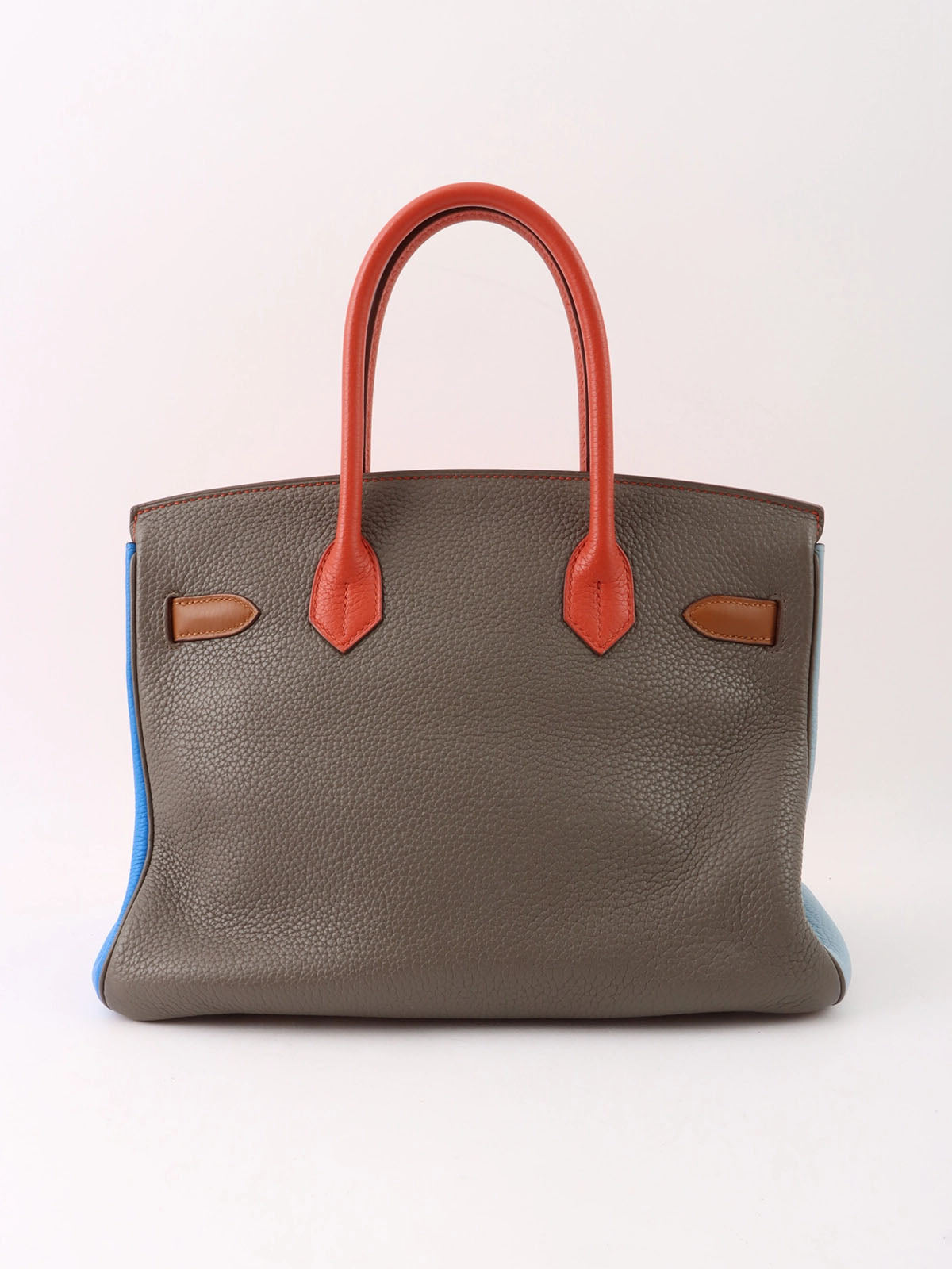 2012 Birkin Harlequin 30 Orange/Blue/Gray