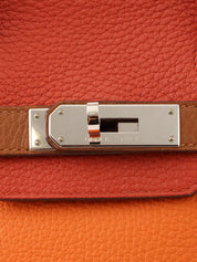 2012 Birkin Harlequin 30 Orange/Blue/Gray